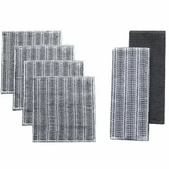 Sale Food Network Awning Stripe Kitchen Towel & Dishcloth 6-Pk. Kitchen Linens