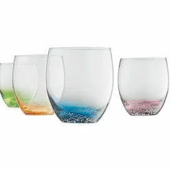 Hot Food Network Fizz 4-Pc. Double Old-Fashioned Glass Set Drinkware & Glassware