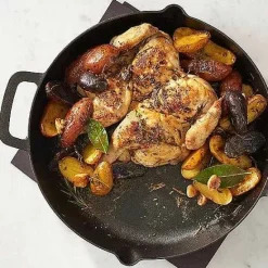 Sale Food Network 13-In. Pre-Seasoned Cast-Iron Skillet Cookware & Bakeware