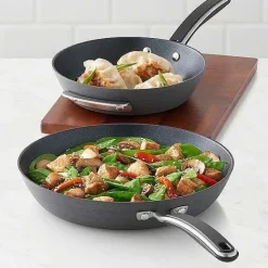 New Food Network 2-Pc. Hard-Anodized Skillet Set Cookware & Bakeware