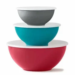 New Food Network 6-Pc. Mixing Bowl Set With Lids Cooking Utensils & Tools