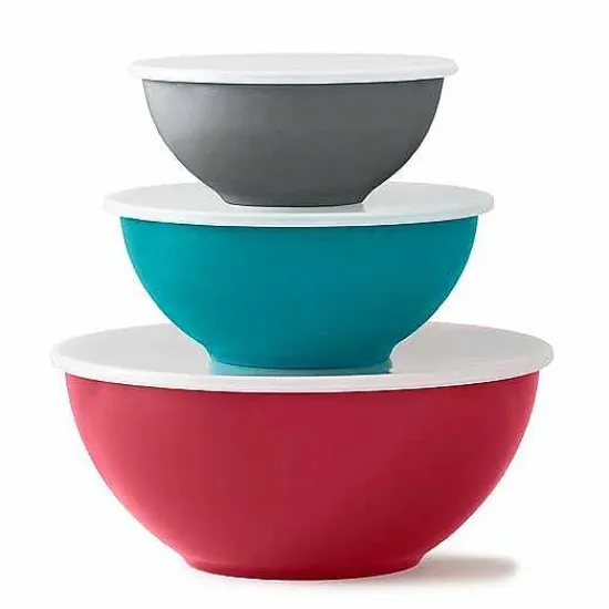 New Food Network 6-Pc. Mixing Bowl Set With Lids Cooking Utensils & Tools