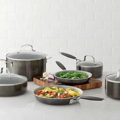 Discount Food Network 10-Pc. Nonstick Ceramic Cookware Set Cookware & Bakeware