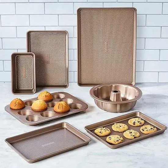 Clearance Food Network 7-Pc. Ultimate Textured Bakeware Set Cookware & Bakeware