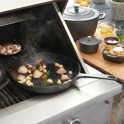 Hot Food Network Pre-Seasoned Cast-Iron Skillet Cookware & Bakeware