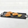 New Food Network Pre-Seasoned Cast-Iron Reversible Grill Cookware & Bakeware