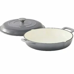 Outlet Food Network 3.5-Qt. Enameled Cast-Iron Braiser With Lid Cookware & Bakeware