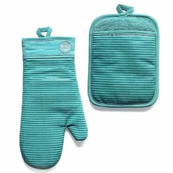 Clearance Food Network Silicone Oven Mitt & Pot Holder Set Kitchen Linens